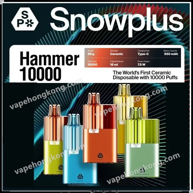 01 Snowplus Hammer Disposable Vape (10K Puffs) - Image 1