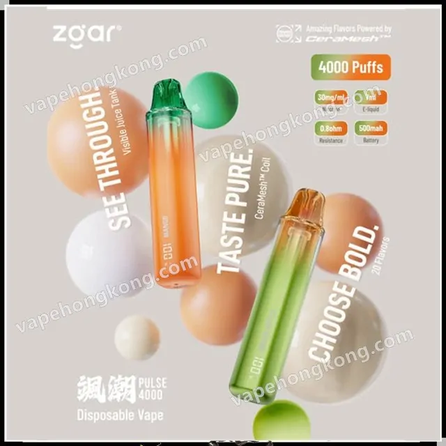 01 ZGAR PULSE 4000 Disposable Vape 4,000 Puffs (7ml) (500mAh) (Promo: Buy 5 Get 1, Buy 10 Get 3) - Image 1