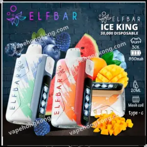 Elfbar Ice King 40K Puffs Disposable Vape (Coolness/Power/Airflow Adjustment) (Promo: Buy 5 Get 1, Buy 10 Get 3)