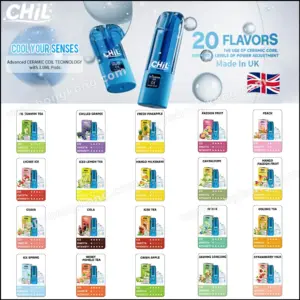 Chil Vape Pods (UK-Made) (Compatible with Relx Gen 4, 5, 6) (Single Pod) (3.0ML Capacity) (Extreme Ice Series)