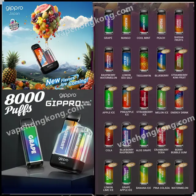 01 Gippro Blink Blink Box 8000 Puff LED Rechargeable Pod System – Multi-Flavor (Promo: Buy 5 Get 1 Free, Buy 10 Get 3 Free) - Image 1