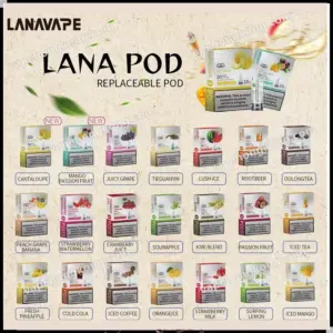 LANA Transparent Light-Up Gen 1 Pods (Relx Gen 1 Compatible) (Multiple Flavors) (1 Box x 3 Pods) (Promo: Buy 10 Boxes, Get 1 LANA Device Free)