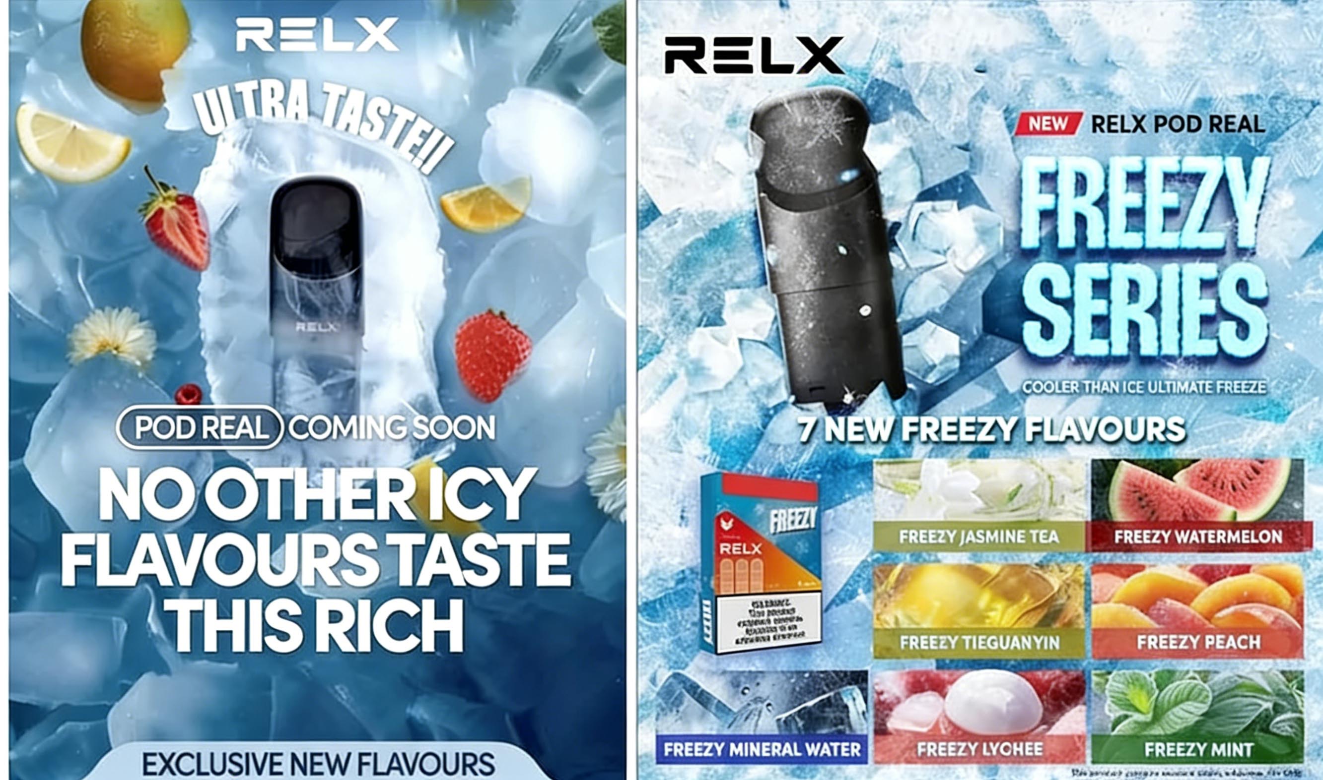 RELX Pod Real (3 Pods Pack @1000 Puffs) (Compatible with RELX 4, 5, 6 Devices & Universal Devices) (Promo: Buy 15 Packs Get 1 ZGAR Classico Device) detail image 2