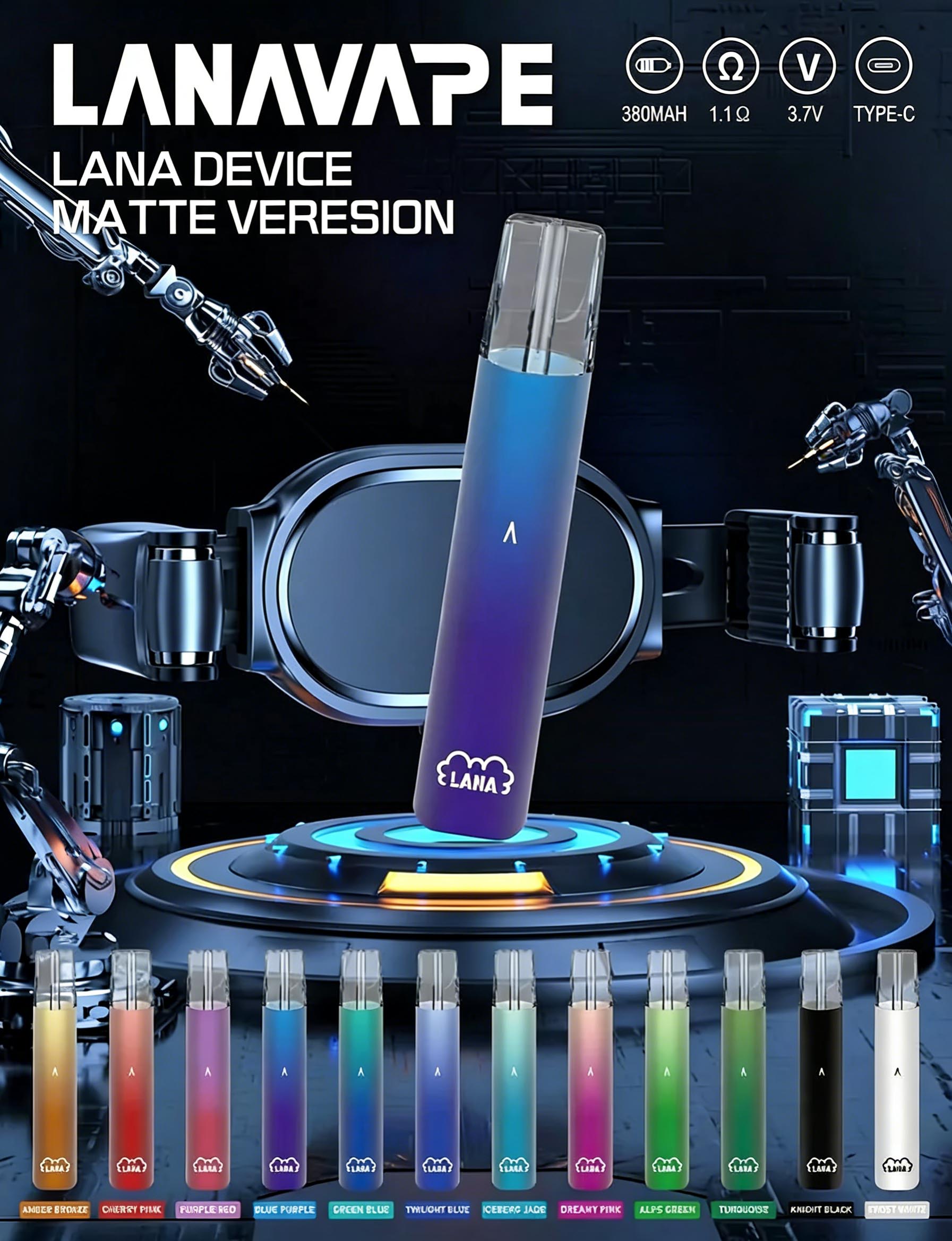 LANA Vape 1st Generation Device (380mAh, Type-C, Compatible with Major 1st Gen Pod Brands) detail image 2