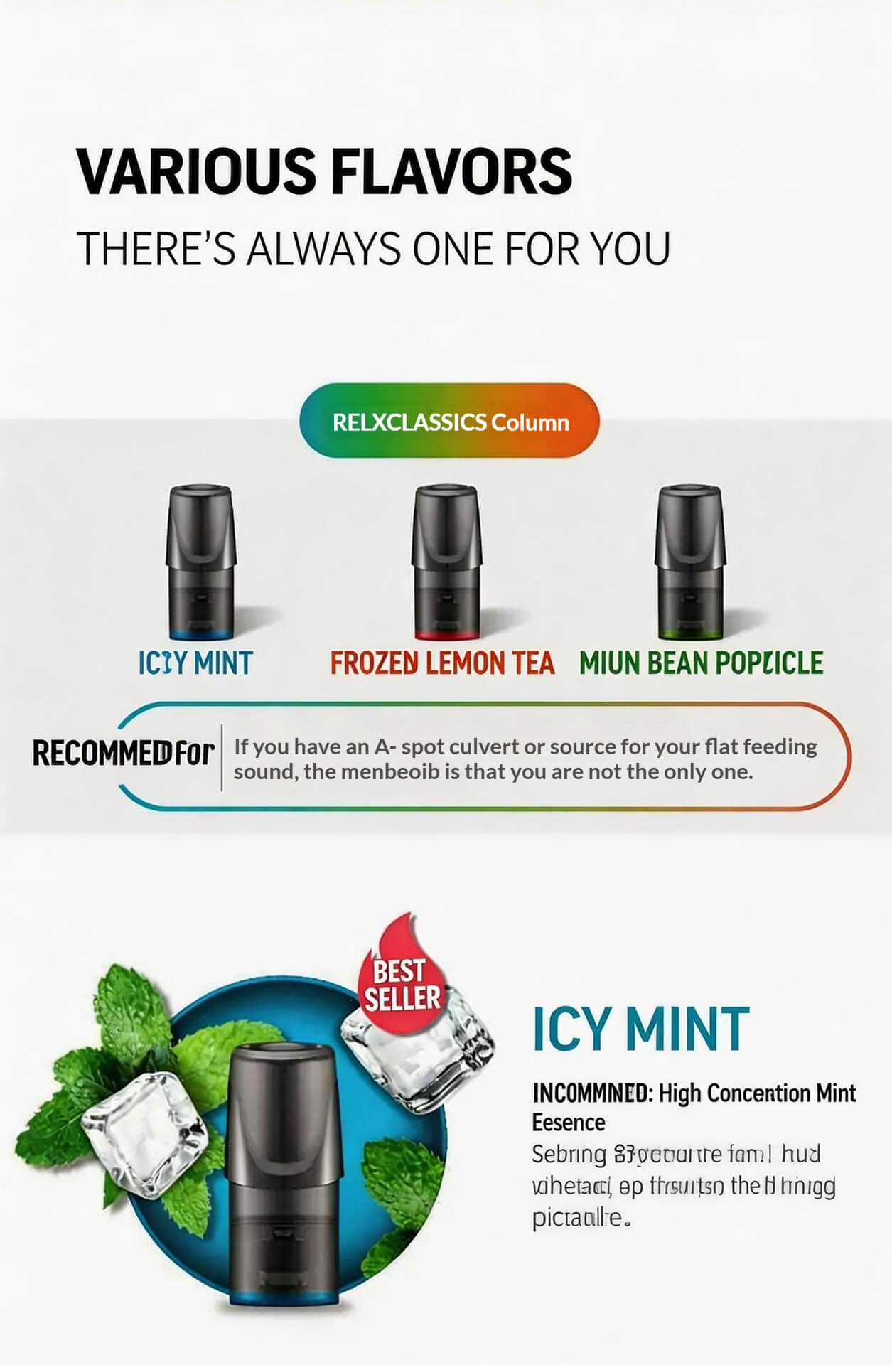 Relx Classic Generation 1 Pods (3-Pack) (Multiple Flavors) detail image 3