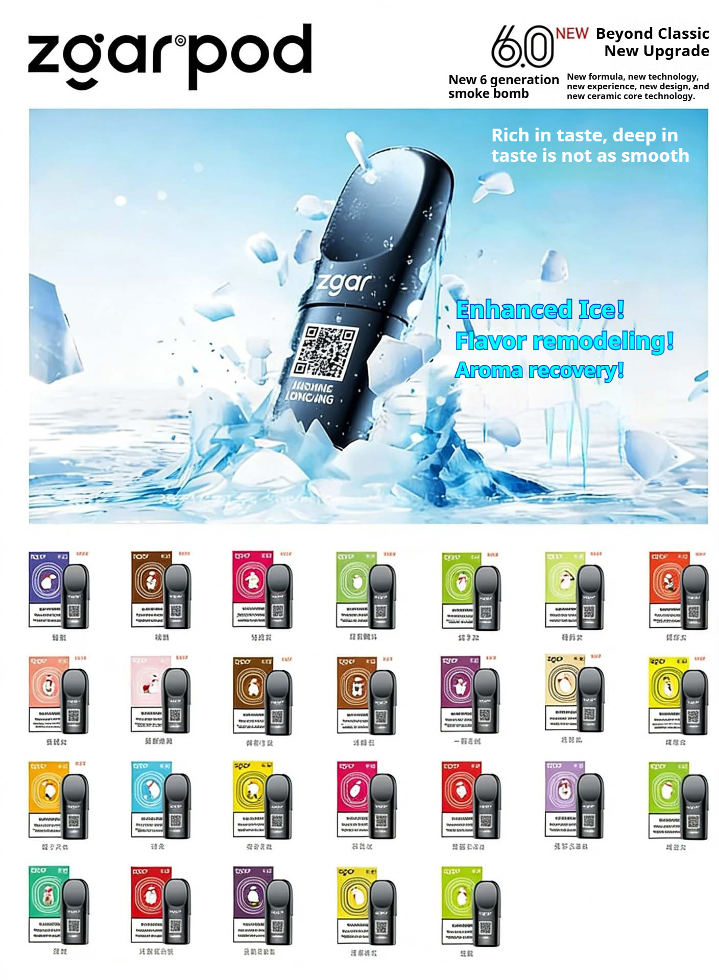 Zgar Polar Bear Gen 6 Pod – Absolute Zero Series (Hong Kong Brand) – Compatible with Relx Gen 4/5/6 (1 Pod) detail image 3