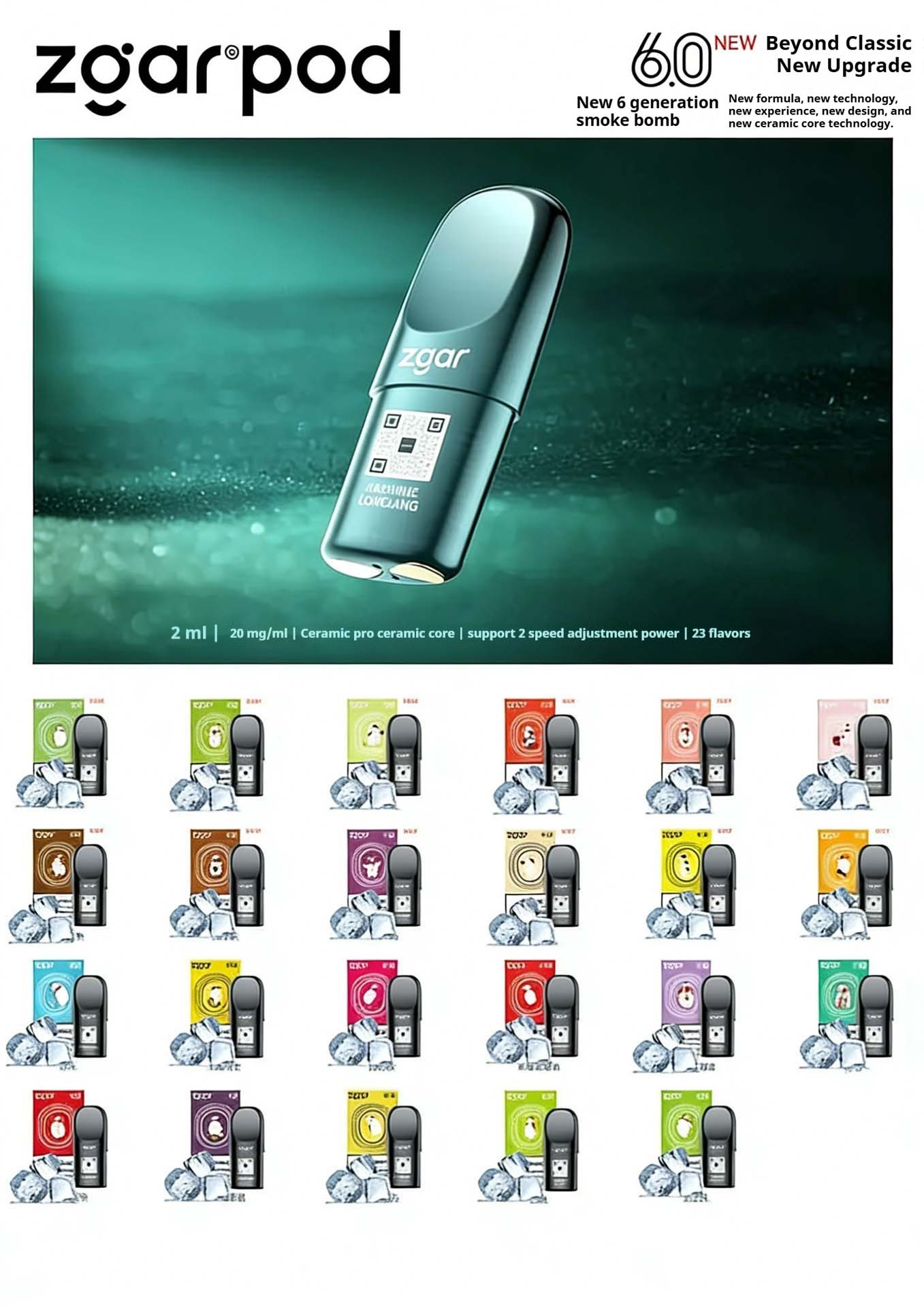 Zgar Polar Bear Gen 6 Pod – Absolute Zero Series (Hong Kong Brand) – Compatible with Relx Gen 4/5/6 (1 Pod) detail image 4