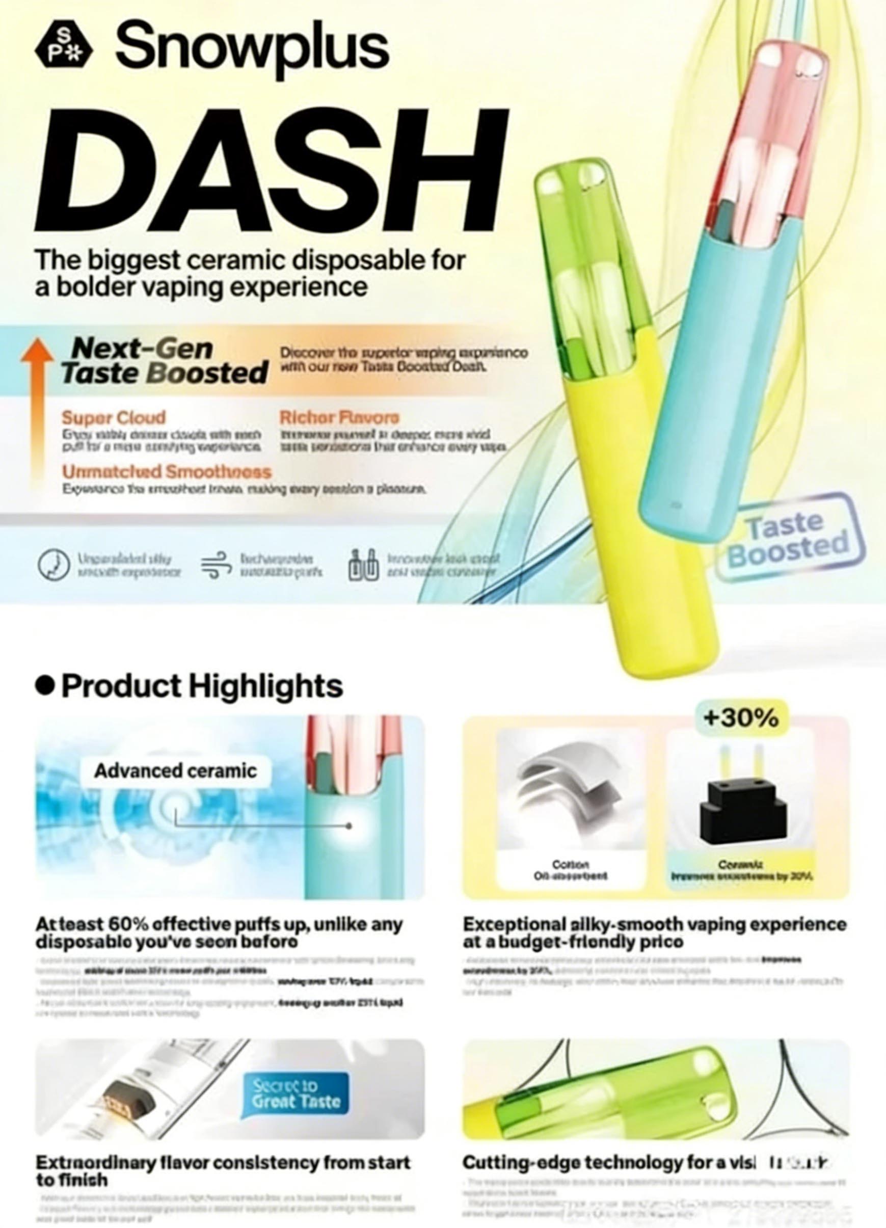 Snowplus Dash Disposable Vape | 4000 Puffs | Type-C Rechargeable (Jackson Wang Style) (Promo: Buy 5 Get 1 Free, Buy 10 Get 3 Free) detail image 5