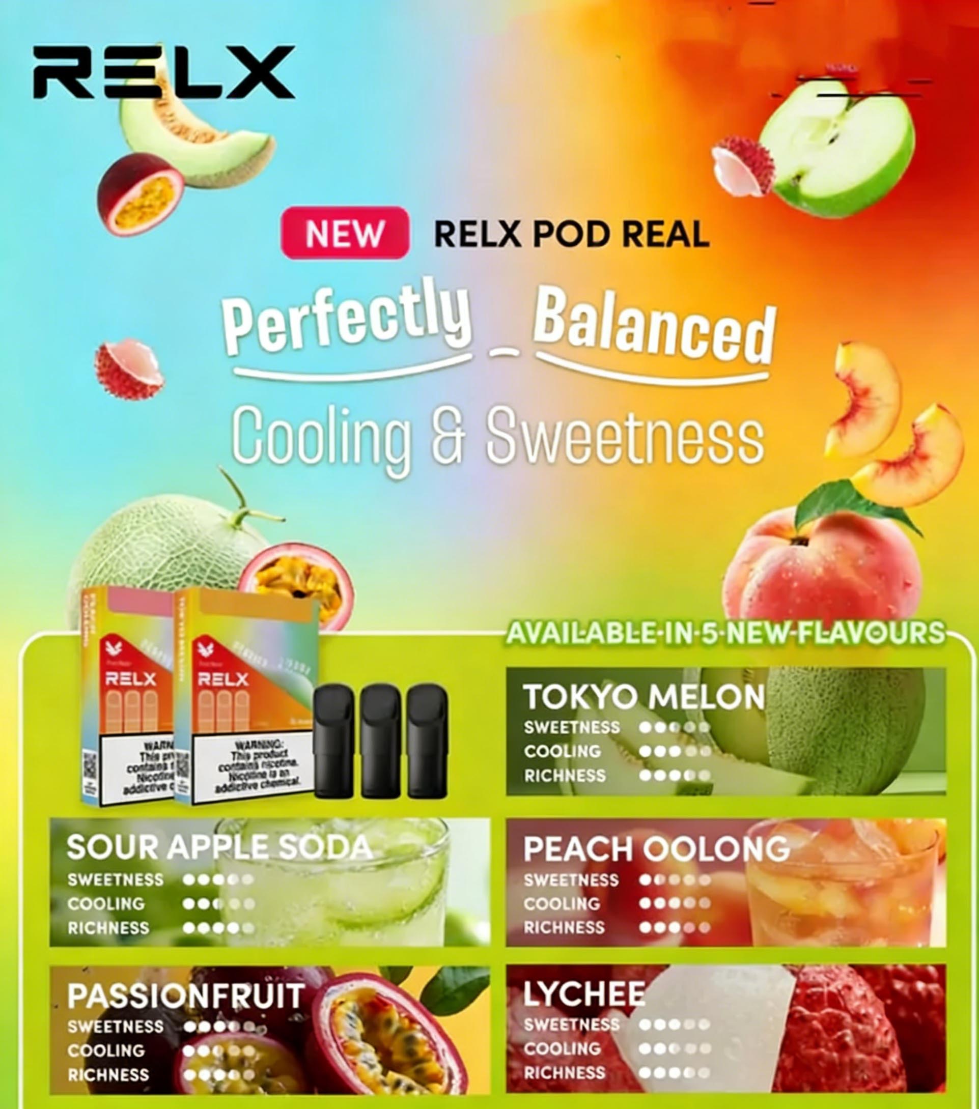 RELX Pod Real (3 Pods Pack @1000 Puffs) (Compatible with RELX 4, 5, 6 Devices & Universal Devices) (Promo: Buy 15 Packs Get 1 ZGAR Classico Device) detail image 5