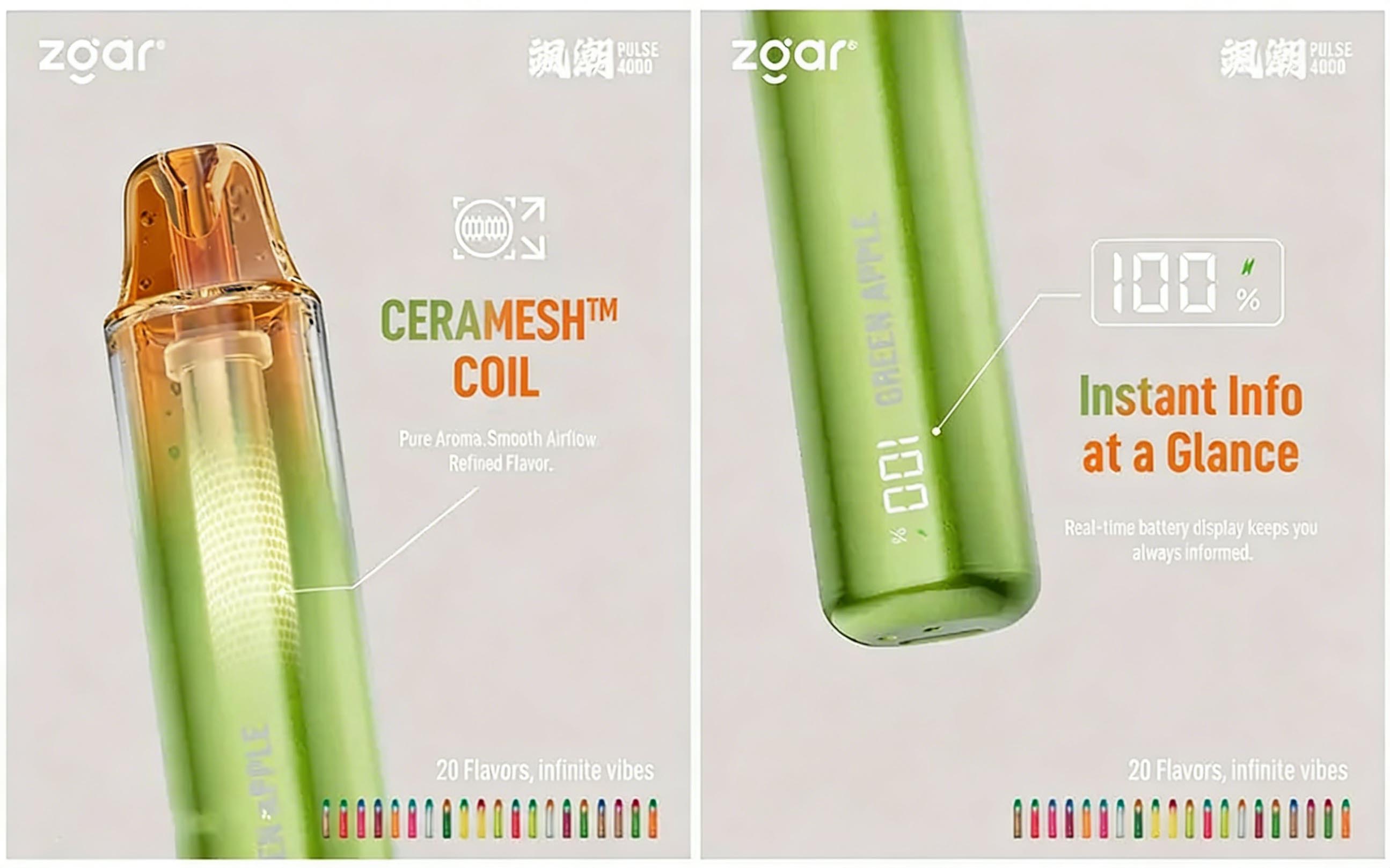 ZGAR PULSE 4000 Disposable Vape 4,000 Puffs (7ml) (500mAh) (Promo: Buy 5 Get 1, Buy 10 Get 3) detail image 5