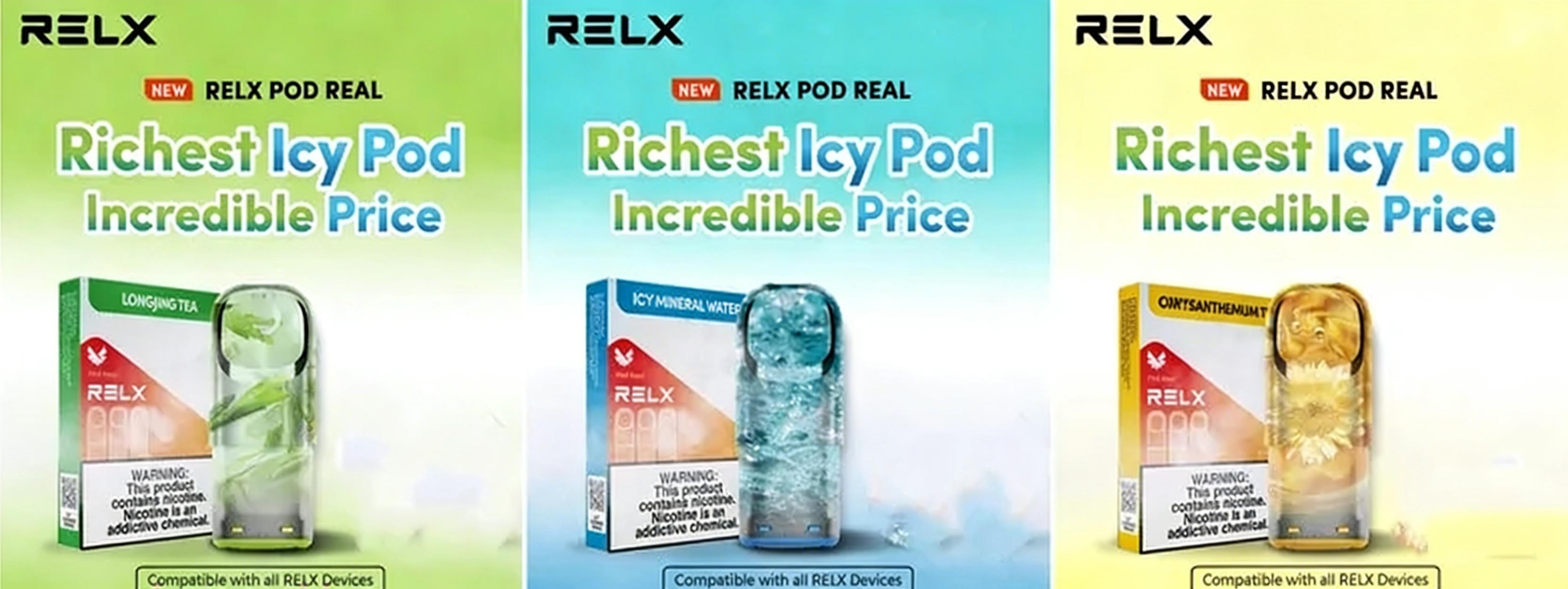 RELX Pod Real (3 Pods Pack @1000 Puffs) (Compatible with RELX 4, 5, 6 Devices & Universal Devices) (Promo: Buy 15 Packs Get 1 ZGAR Classico Device) detail image 6