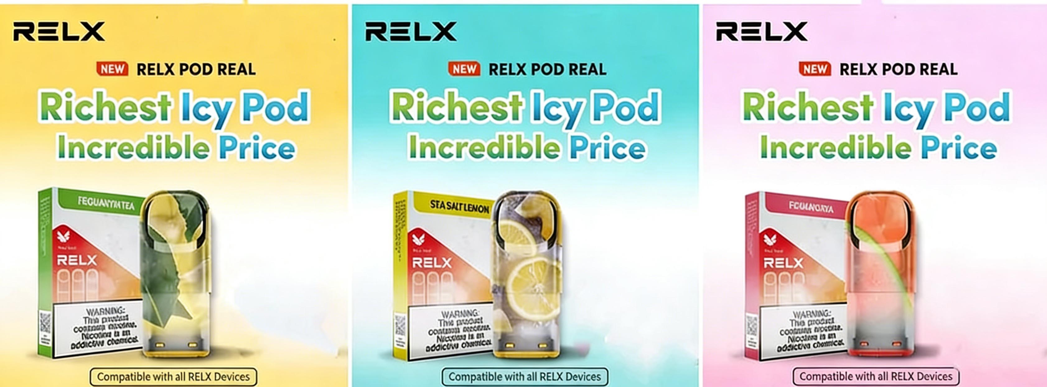 RELX Pod Real (3 Pods Pack @1000 Puffs) (Compatible with RELX 4, 5, 6 Devices & Universal Devices) (Promo: Buy 15 Packs Get 1 ZGAR Classico Device) detail image 7