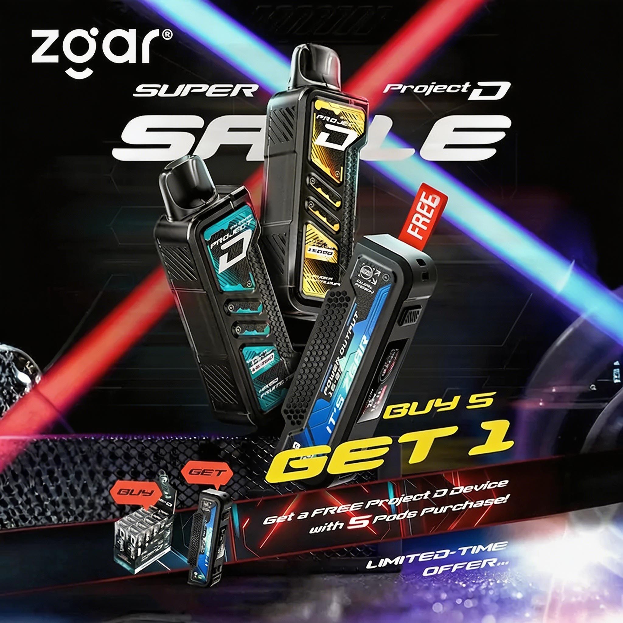 ZGAR PROJECT-D Pod System (15000 Puffs) (700mAh) (Adjustable 11W/25W Output) (MTL & DTL Dual Mode) (Promo: Buy 5 Packs, Get 1 Free Device) detail image 8