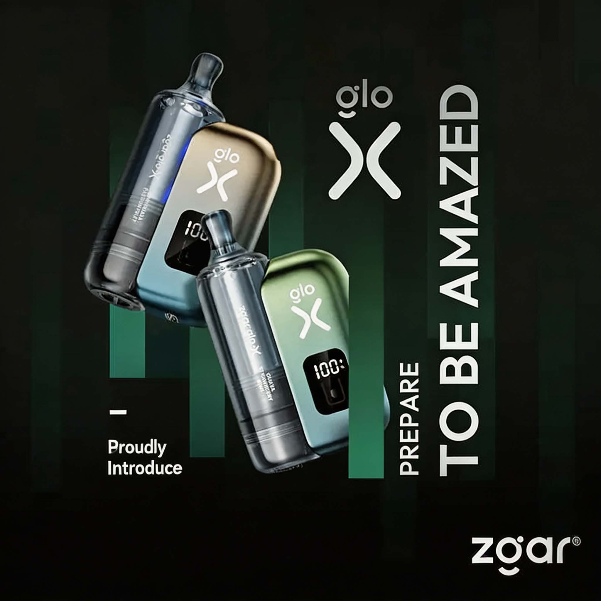 Zgar Glo-X Pod System (12000 Puffs) (Rechargeable) (900mAh) (12/16/20W Output) (Dual Mesh Coil Mode) (Multiple Flavors) detail image 8