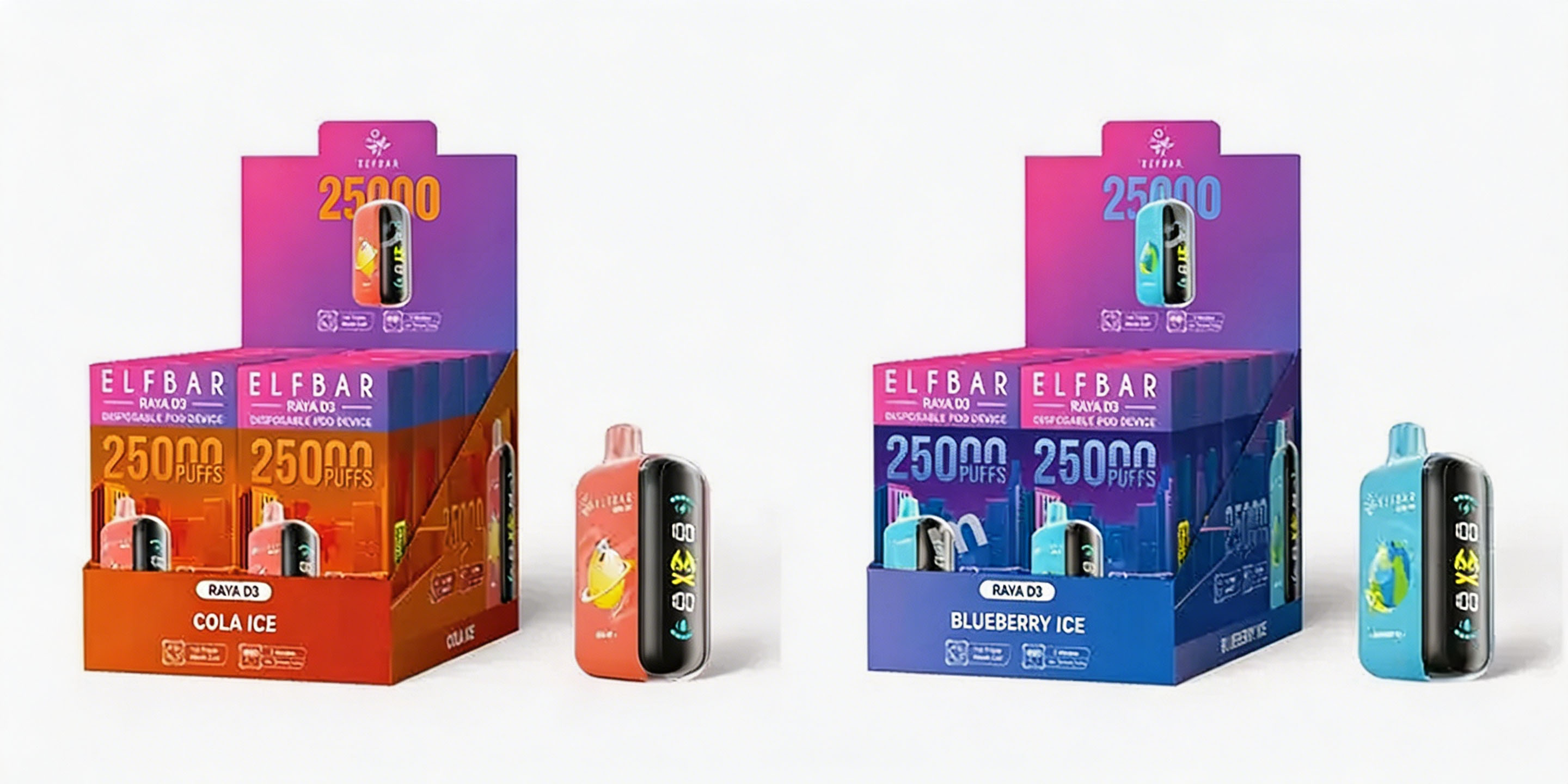 Elfbar Raya D3 25000 Puffs Disposable Vape (3 Power Modes) (850mAh) (Rechargeable) (Promo: Buy 5 Get 1 Free, Buy 10 Get 3 Free) detail image 15