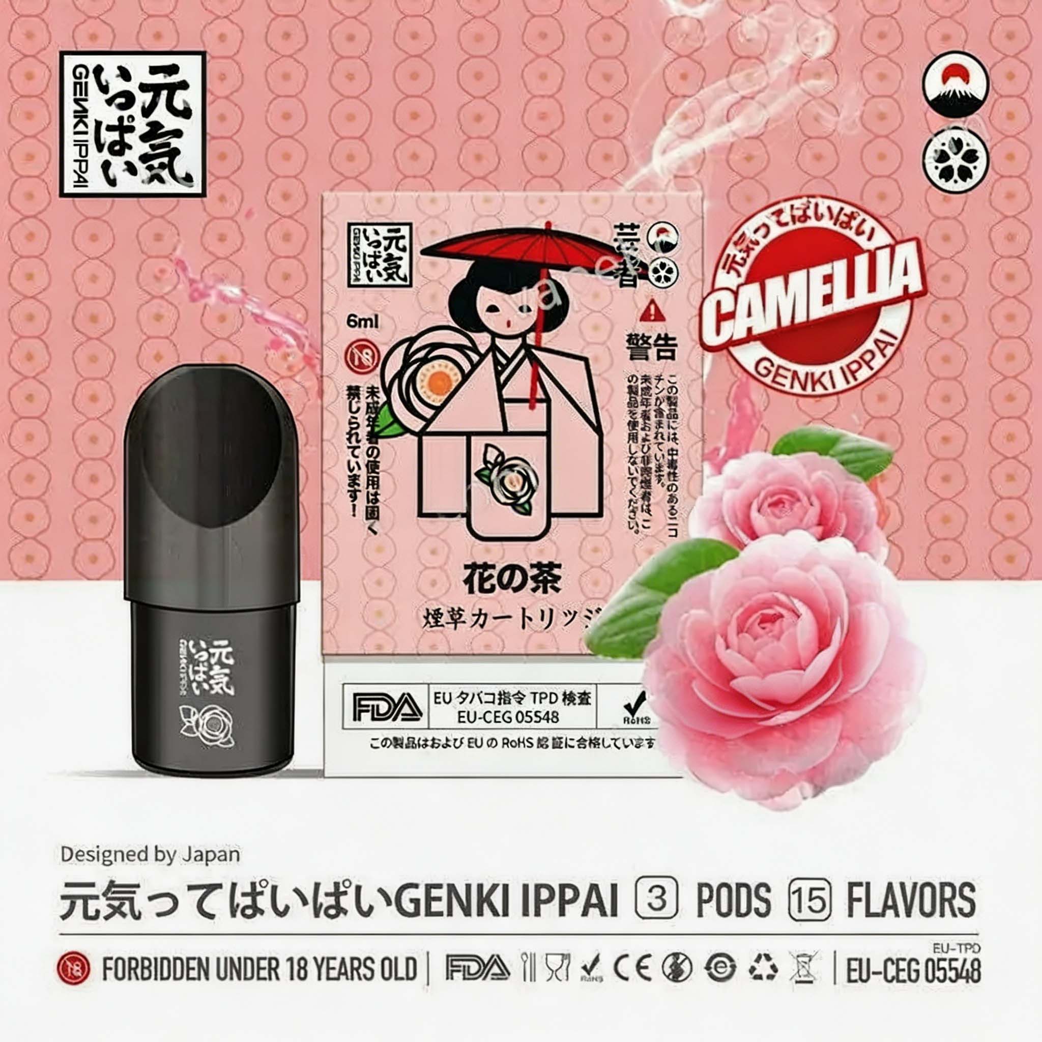 Genki Ippai Pods 5th Gen Edition (Japanese Brand) - Relx 4th/5th Gen Compatible (3 Pods/Pack, Multi-Flavors) detail image 21