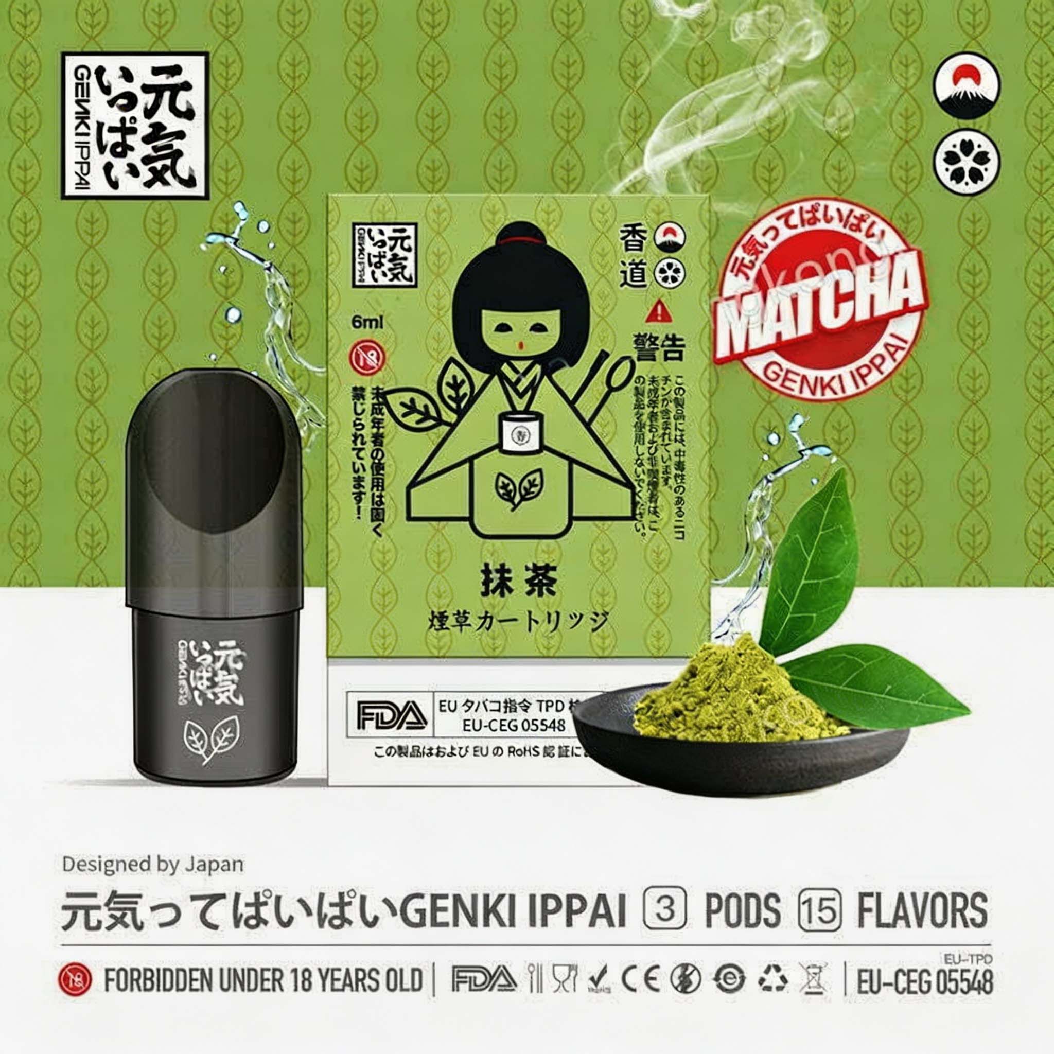 Genki Ippai Pods 5th Gen Edition (Japanese Brand) - Relx 4th/5th Gen Compatible (3 Pods/Pack, Multi-Flavors) detail image 23